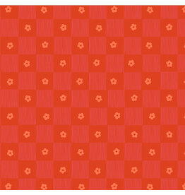 Heather Ross Ruby and Bee Blenders, Footpath in Rose, Fabric Half-Yards