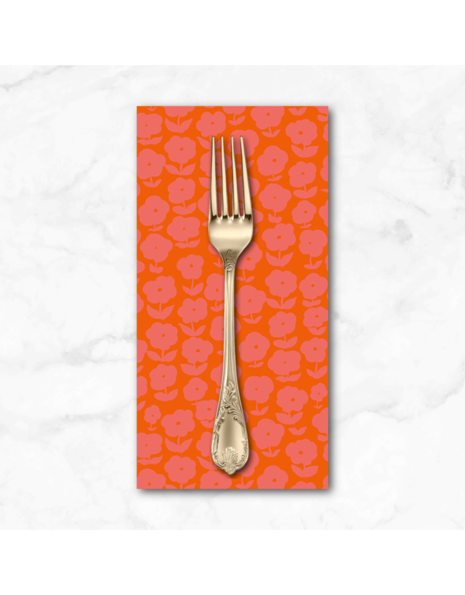 PD's Heather Ross Collection Ruby and Bee Blenders, Puffy Daisy in Capsicum, Dinner Napkin