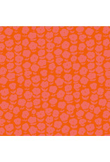 Heather Ross Ruby and Bee Blenders, Puffy Daisy in Capsicum, Fabric Half-Yards