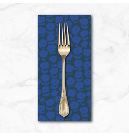 PD's Heather Ross Collection Ruby and Bee Blenders, Puffy Daisy in Ink Majorelle, Dinner Napkin
