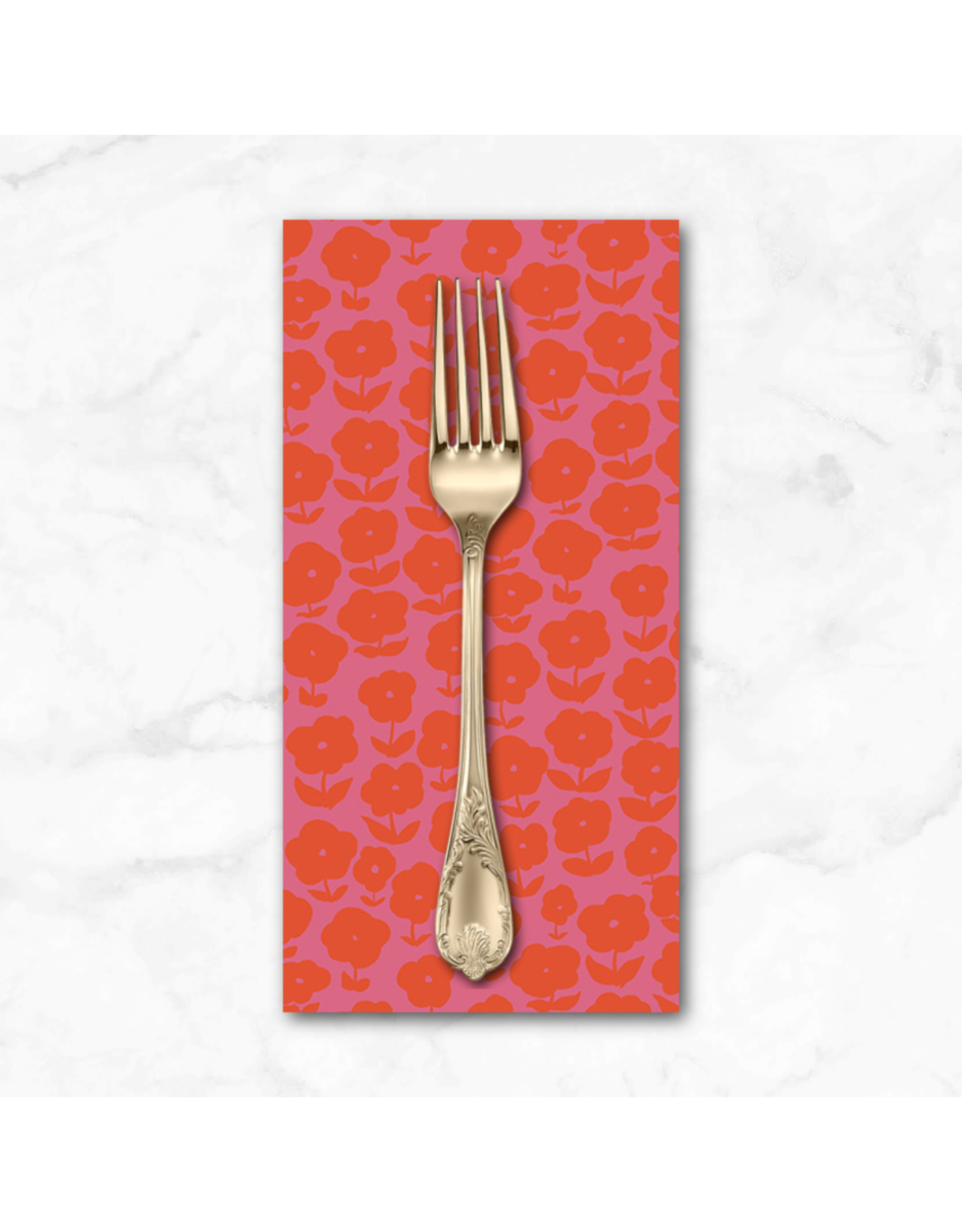 PD's Heather Ross Collection Ruby and Bee Blenders, Puffy Daisy in Purple Red, Dinner Napkin