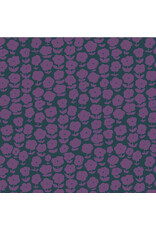 Heather Ross Ruby and Bee Blenders, Puffy Daisy in Salvia, Fabric Half-Yards