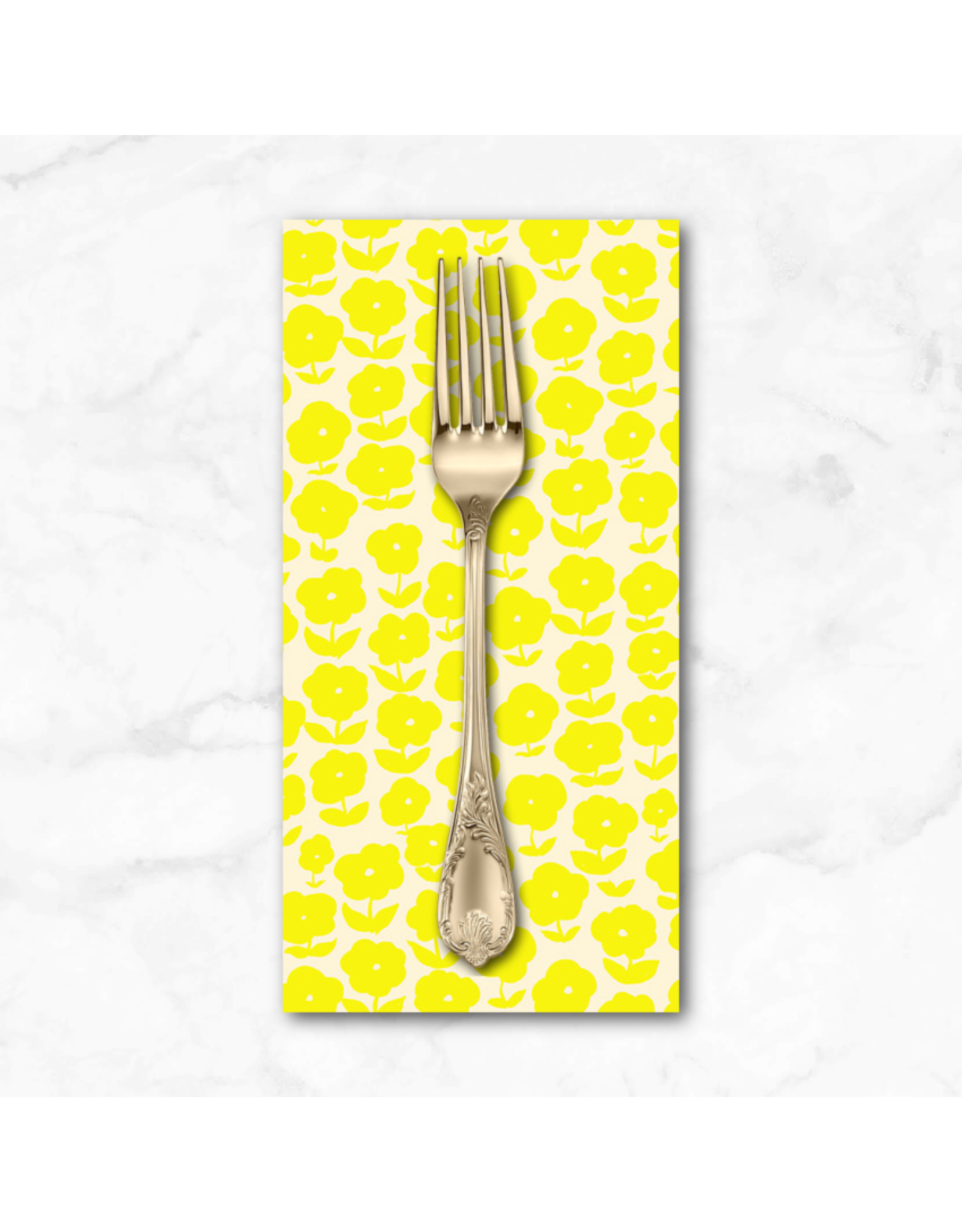 PD's Heather Ross Collection Ruby and Bee Blenders, Puffy Daisy in Vanilla Custard, Dinner Napkin