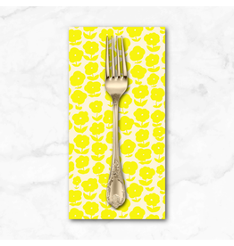 PD's Heather Ross Collection Ruby and Bee Blenders, Puffy Daisy in Vanilla Custard, Dinner Napkin