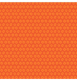 Heather Ross Ruby and Bee Blenders, Shibori in Mandarin Marigold, Fabric Half-Yards