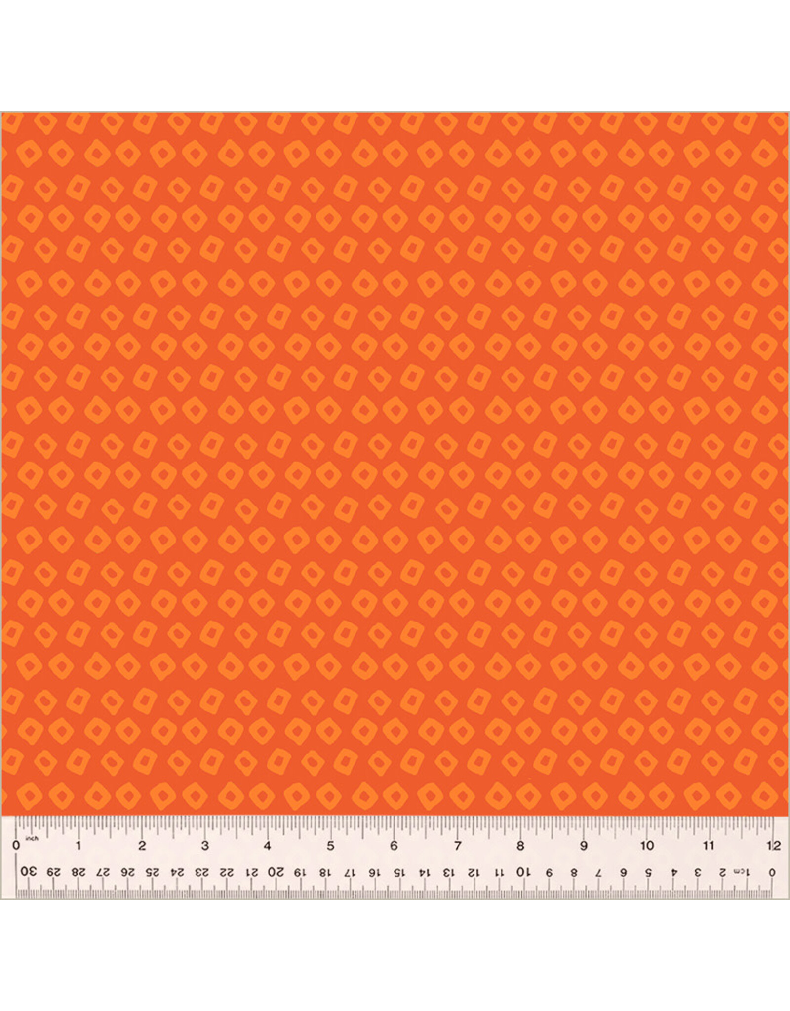 Heather Ross Ruby and Bee Blenders, Shibori in Mandarin Marigold, Fabric Half-Yards