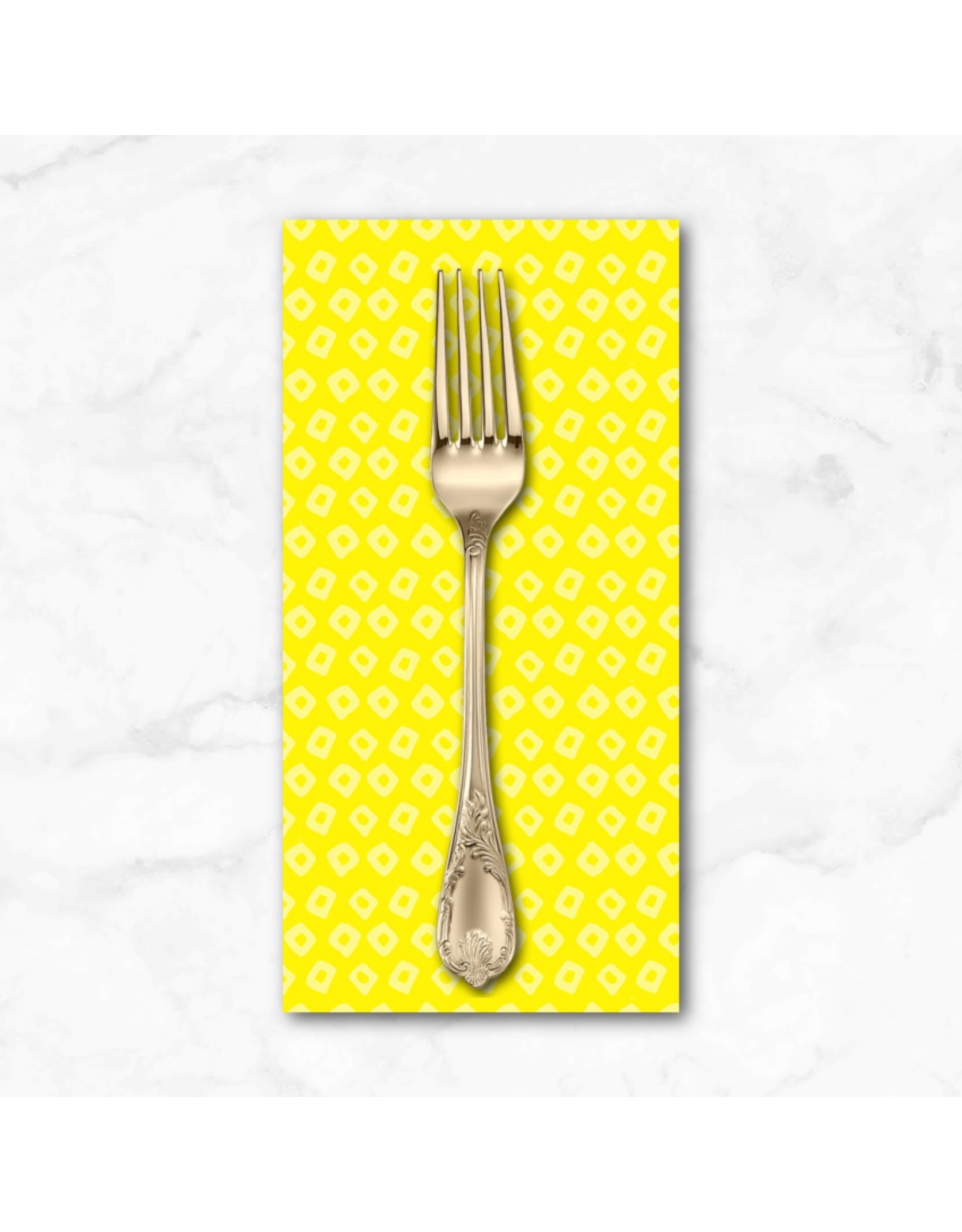 PD's Heather Ross Collection Ruby and Bee Blenders, Shibori in Meyer Daffodil, Dinner Napkin