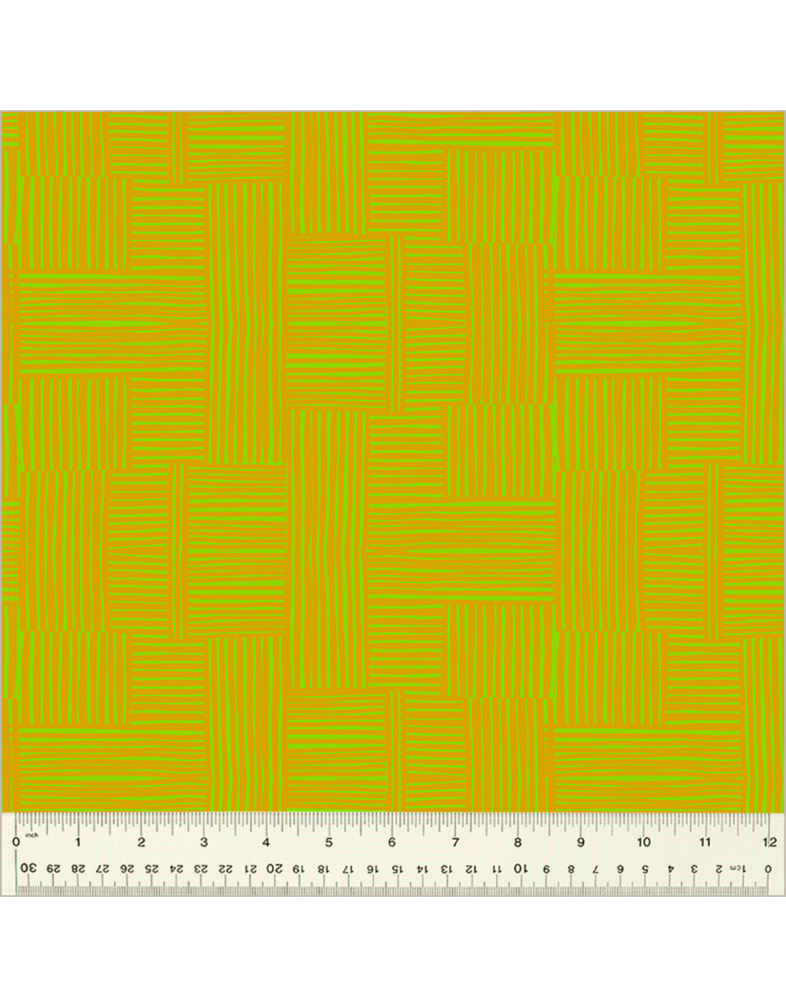 PD's Heather Ross Collection Ruby and Bee Blenders, Woven in Avocado Turmeric, Dinner Napkin