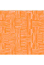 Heather Ross Ruby and Bee Blenders, Woven in Creamsicle Blush, Fabric Half-Yards