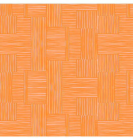 Heather Ross Ruby and Bee Blenders, Woven in Creamsicle Blush, Fabric Half-Yards