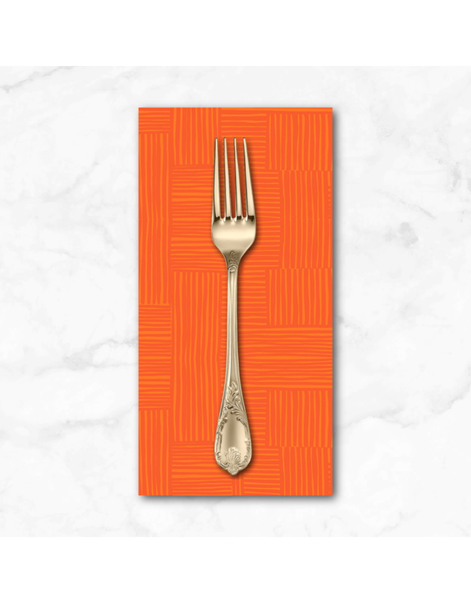 PD's Heather Ross Collection Ruby and Bee Blenders, Woven in Marigold Mandarin, Dinner Napkin