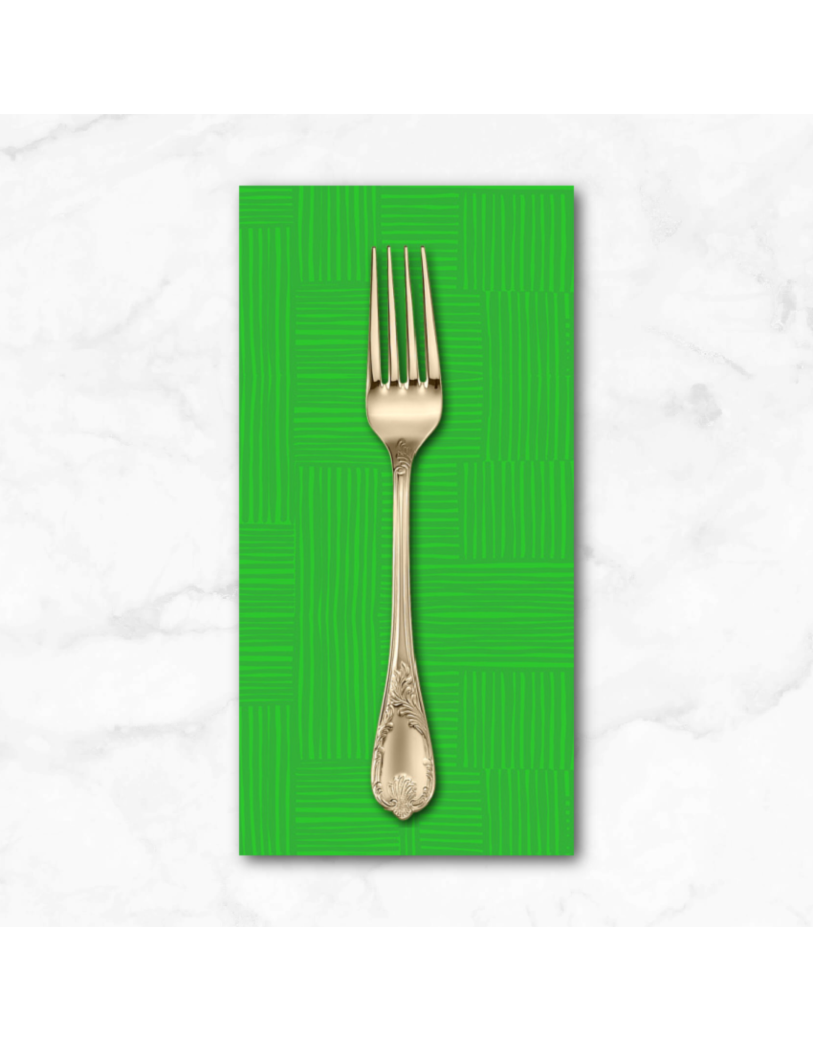 PD's Heather Ross Collection Ruby and Bee Blenders, Woven in Pasture Evergreen, Dinner Napkin