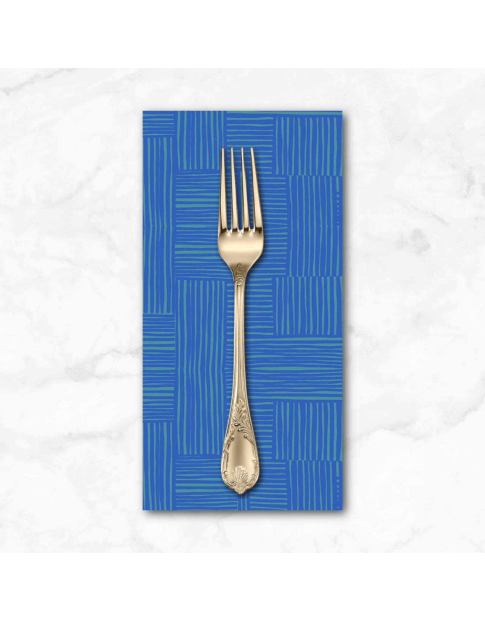 PD's Heather Ross Collection Ruby and Bee Blenders, Woven in Pool Majorelle, Dinner Napkin