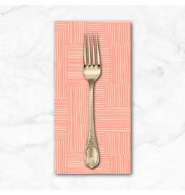 PD's Heather Ross Collection Ruby and Bee Blenders, Woven in Shell Peachy, Dinner Napkin