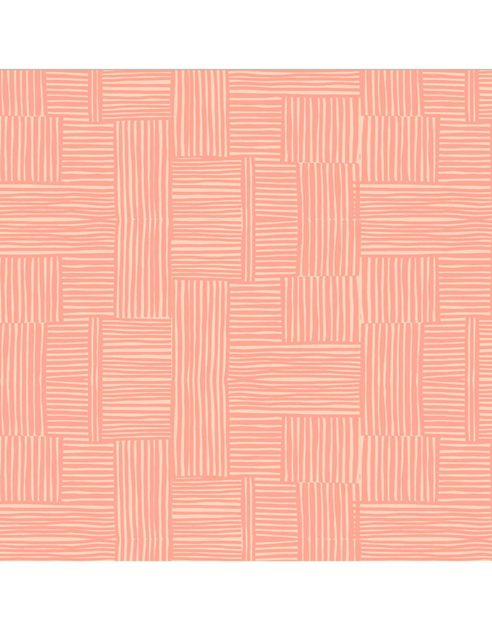 Heather Ross Ruby and Bee Blenders, Woven in Shell Peachy, Fabric Half-Yards