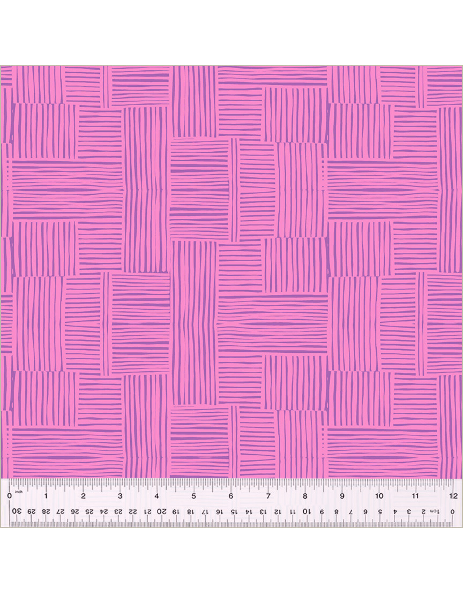 PD's Heather Ross Collection Ruby and Bee Blenders, Woven in Vervain Salvia, Dinner Napkin