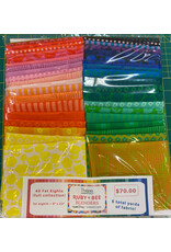 Heather Ross Ruby and Bee Blenders, Fat Eighth Bundle containing 40 pcs. Heather Ross Ruby and Bee Blenders, Fat Eighth Bundle containing 40 pcs.