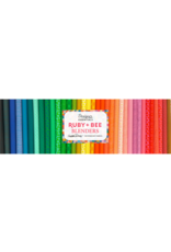 Heather Ross Ruby and Bee Blenders, Fat Quarter Bundle containing 40 pcs.