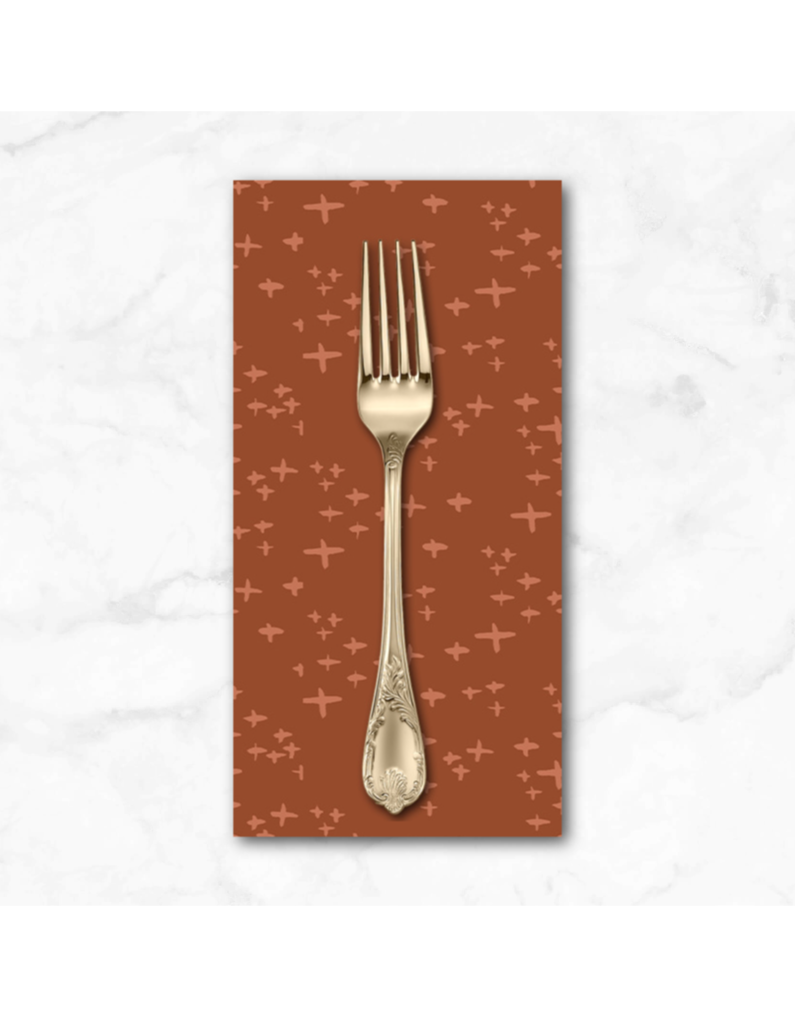 PD's Monaluna Collection Moonlit, Glimmer in Brick, Dinner Napkin