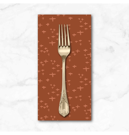 PD's Monaluna Collection Moonlit, Glimmer in Brick, Dinner Napkin