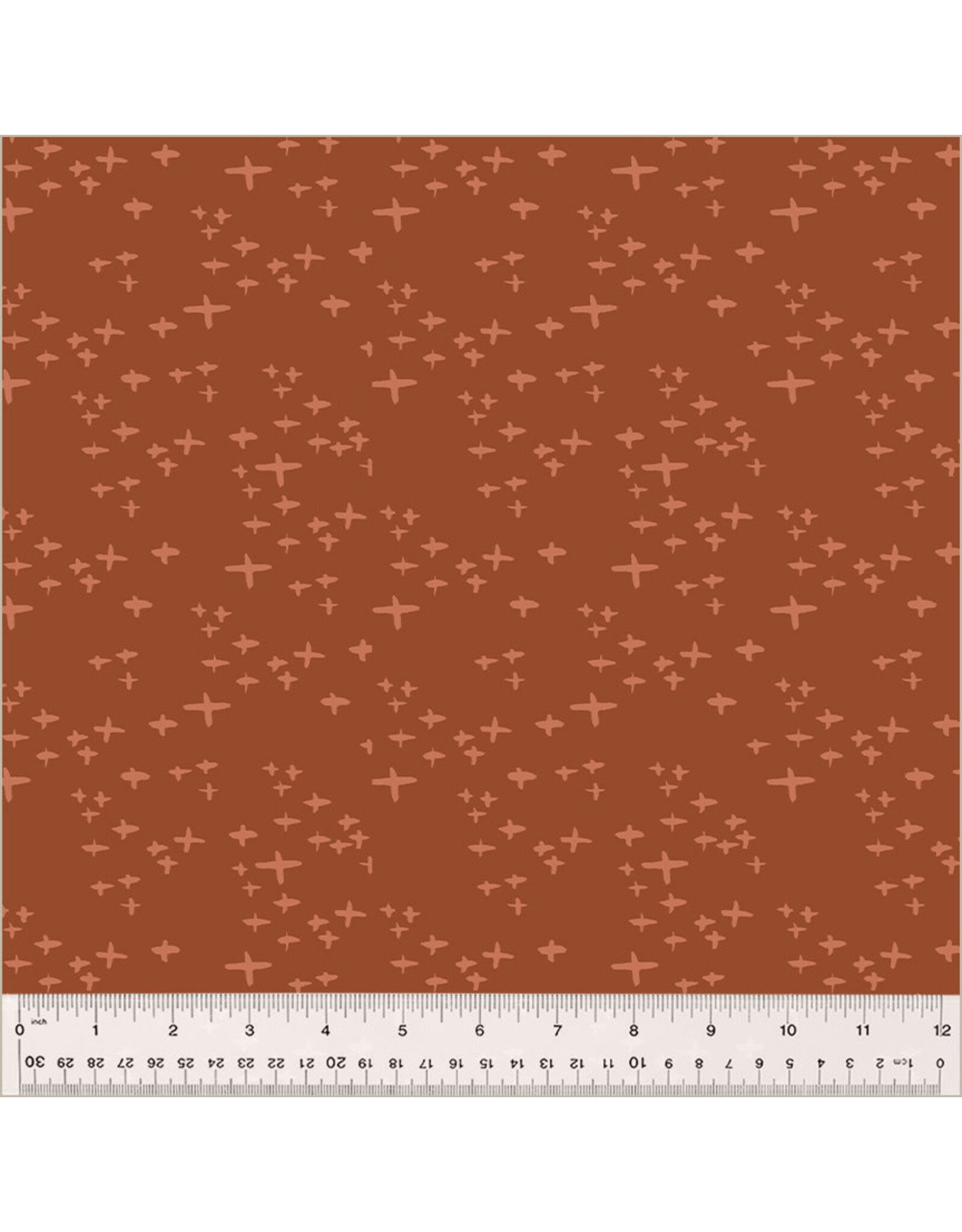 Monaluna Moonlit, Glimmer in Brick, Fabric Half-Yards