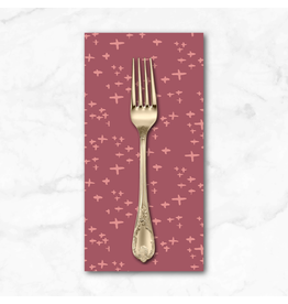 PD's Monaluna Collection Moonlit, Glimmer in Plum, Dinner Napkin