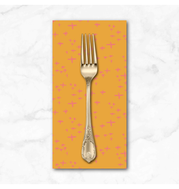 PD's Monaluna Collection Moonlit, Glimmer in Tangerine, Dinner Napkin
