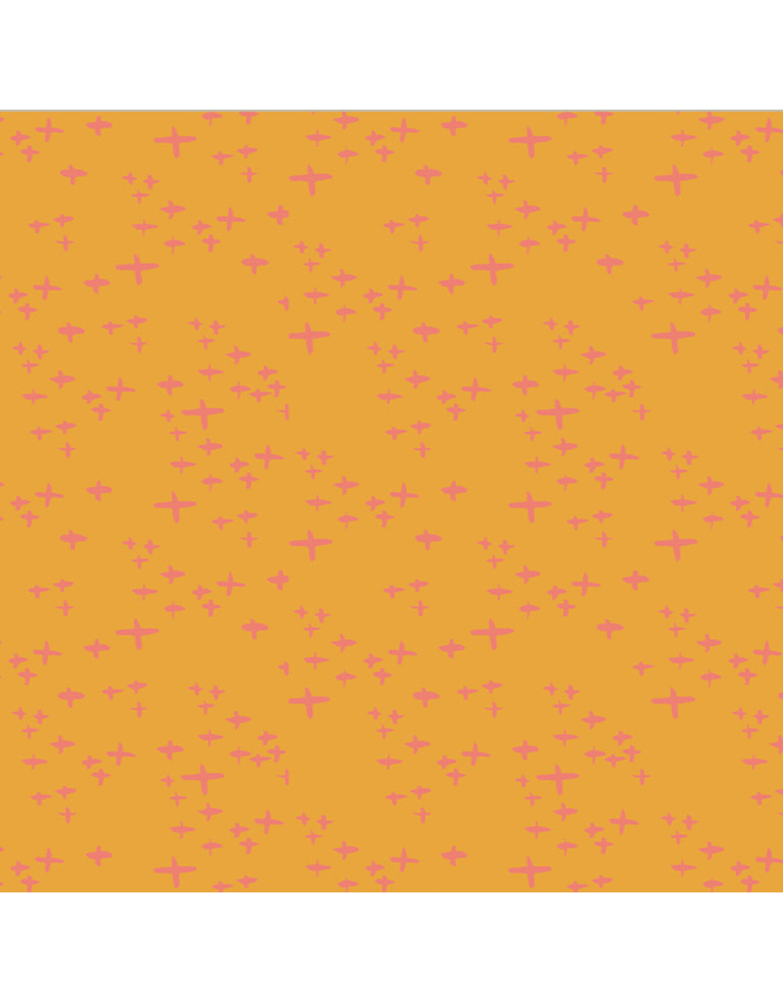 Monaluna Moonlit, Glimmer in Tangerine, Fabric Half-Yards