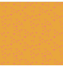Monaluna Moonlit, Glimmer in Tangerine, Fabric Half-Yards