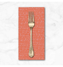 PD's Monaluna Collection Moonlit, Rainfall in Coral, Dinner Napkin