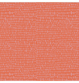 Monaluna Moonlit, Rainfall in Coral, Fabric Half-Yards