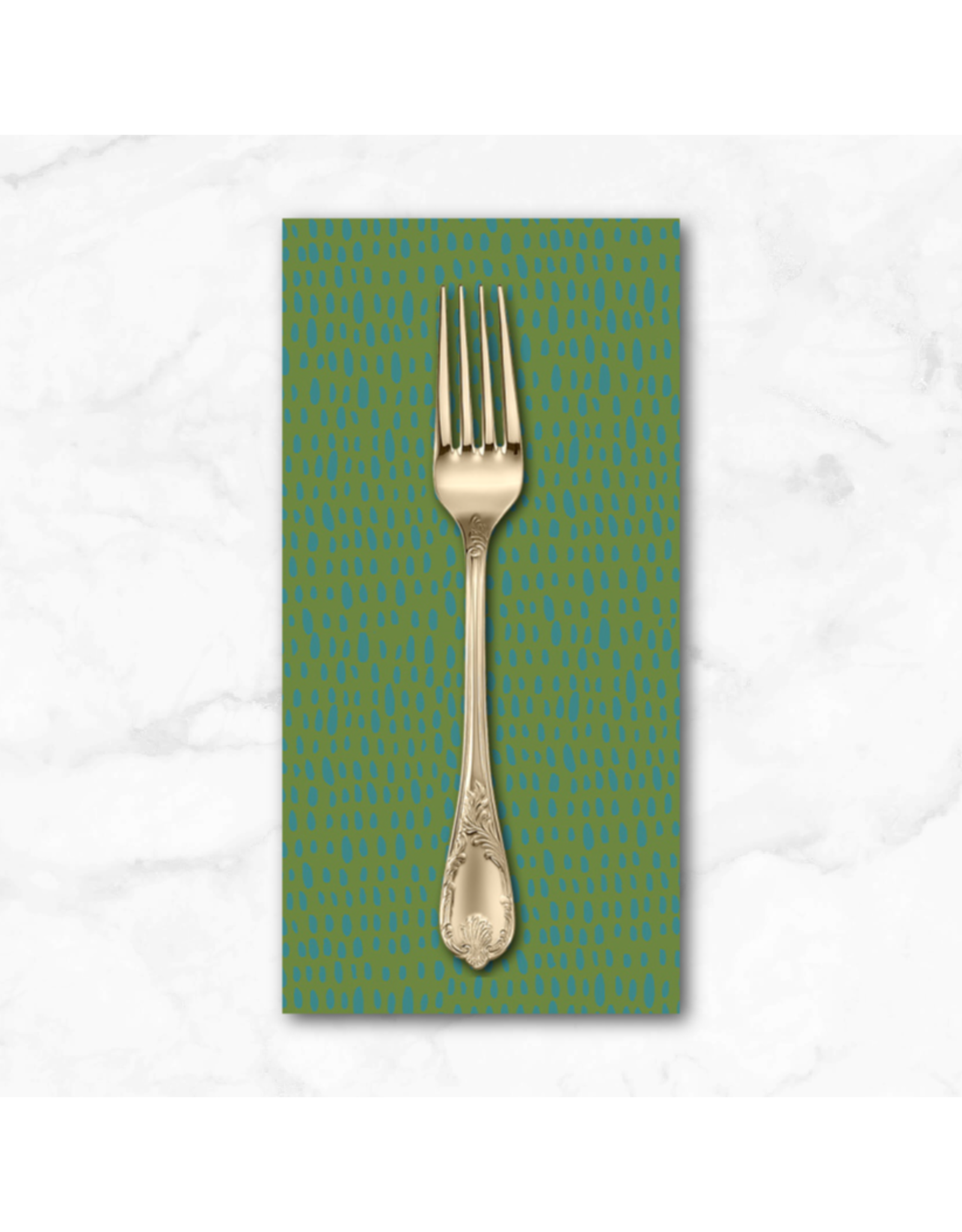 PD's Monaluna Collection Moonlit, Rainfall in Pond, Dinner Napkin
