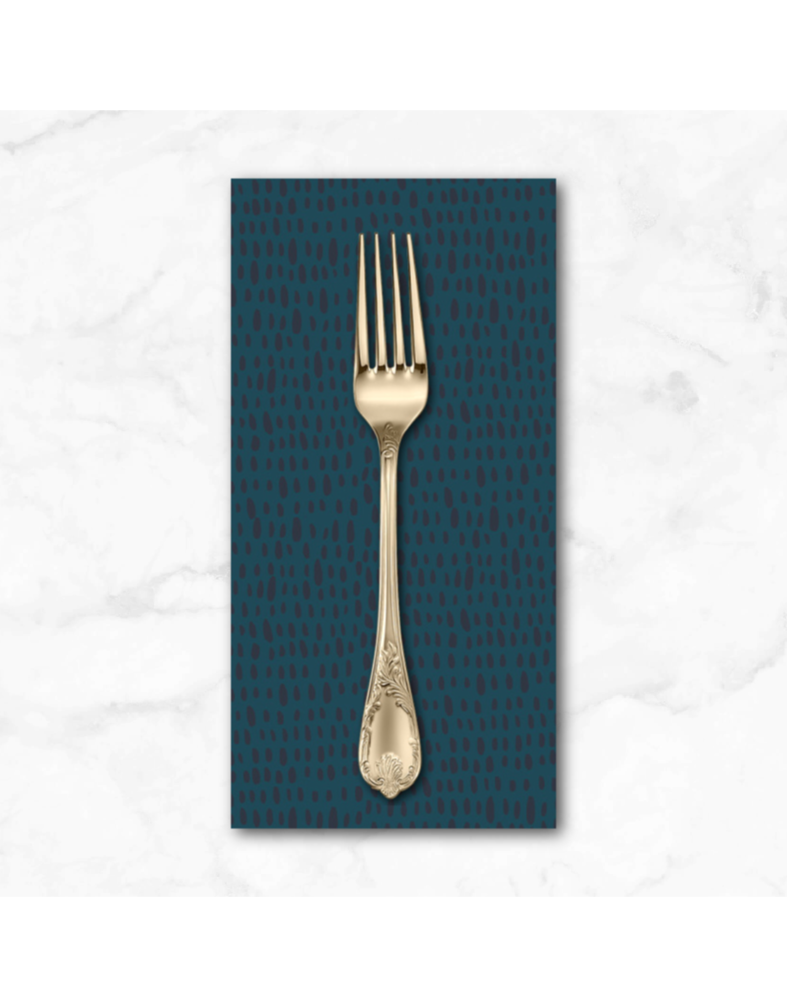 PD's Monaluna Collection Moonlit, Rainfall in Ultramarine, Dinner Napkin