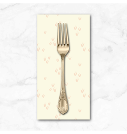 PD's Monaluna Collection Moonlit, Sprout in Ivory, Dinner Napkin