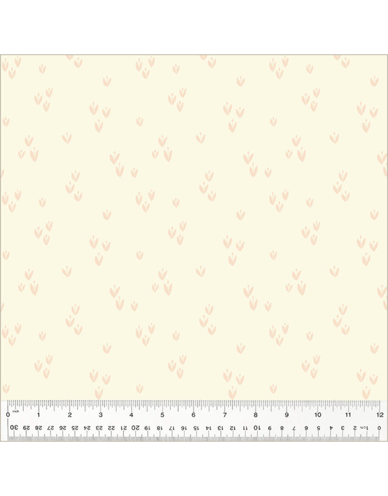 Monaluna Moonlit, Sprout in Ivory, Fabric Half-Yards