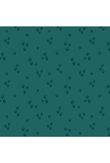 Monaluna Moonlit, Sprout in Lagoon, Fabric Half-Yards