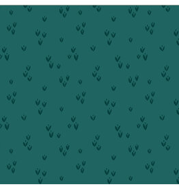 Monaluna Moonlit, Sprout in Lagoon, Fabric Half-Yards