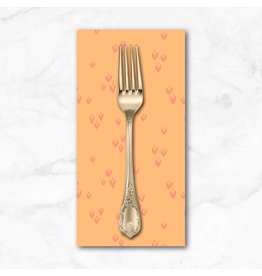 PD's Monaluna Collection Moonlit, Sprout in Peach, Dinner Napkin