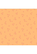 Monaluna Moonlit, Sprout in Peach, Fabric Half-Yards