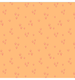 Monaluna Moonlit, Sprout in Peach, Fabric Half-Yards