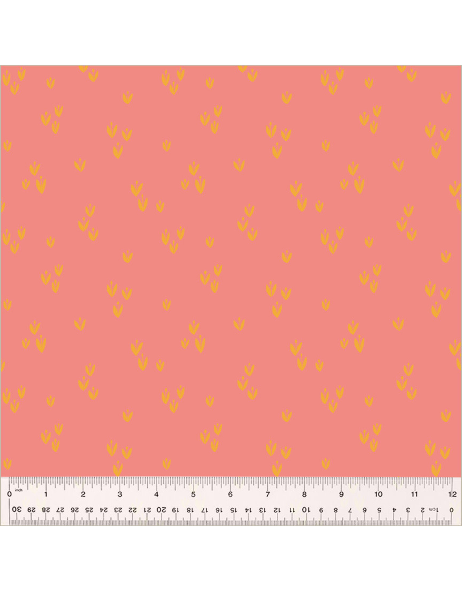 Monaluna Moonlit, Sprout in Peony, Fabric Half-Yards