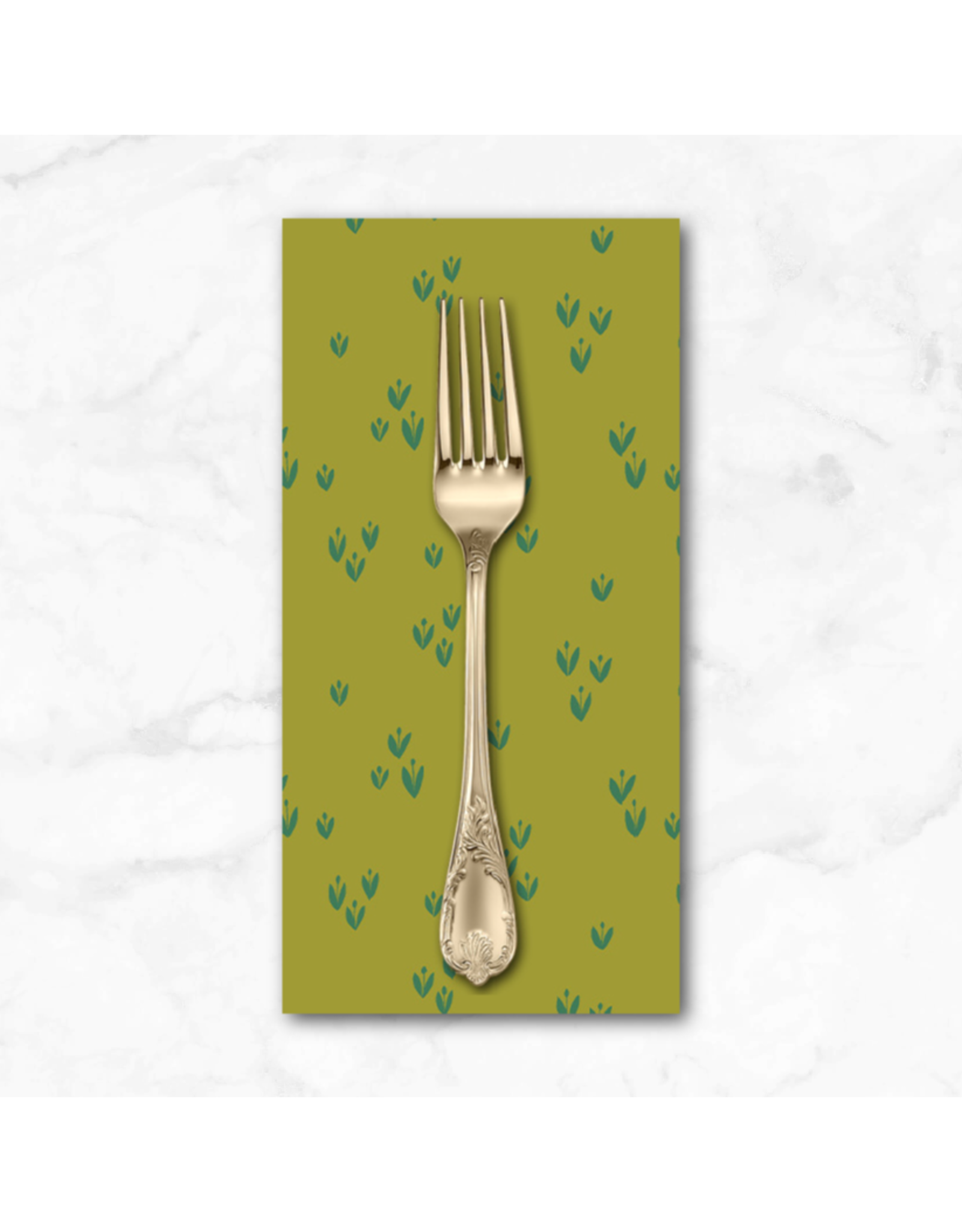 PD's Monaluna Collection Moonlit, Sprout in Sprig, Dinner Napkin