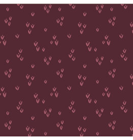 Monaluna Moonlit, Sprout in Wine, Fabric Half-Yards