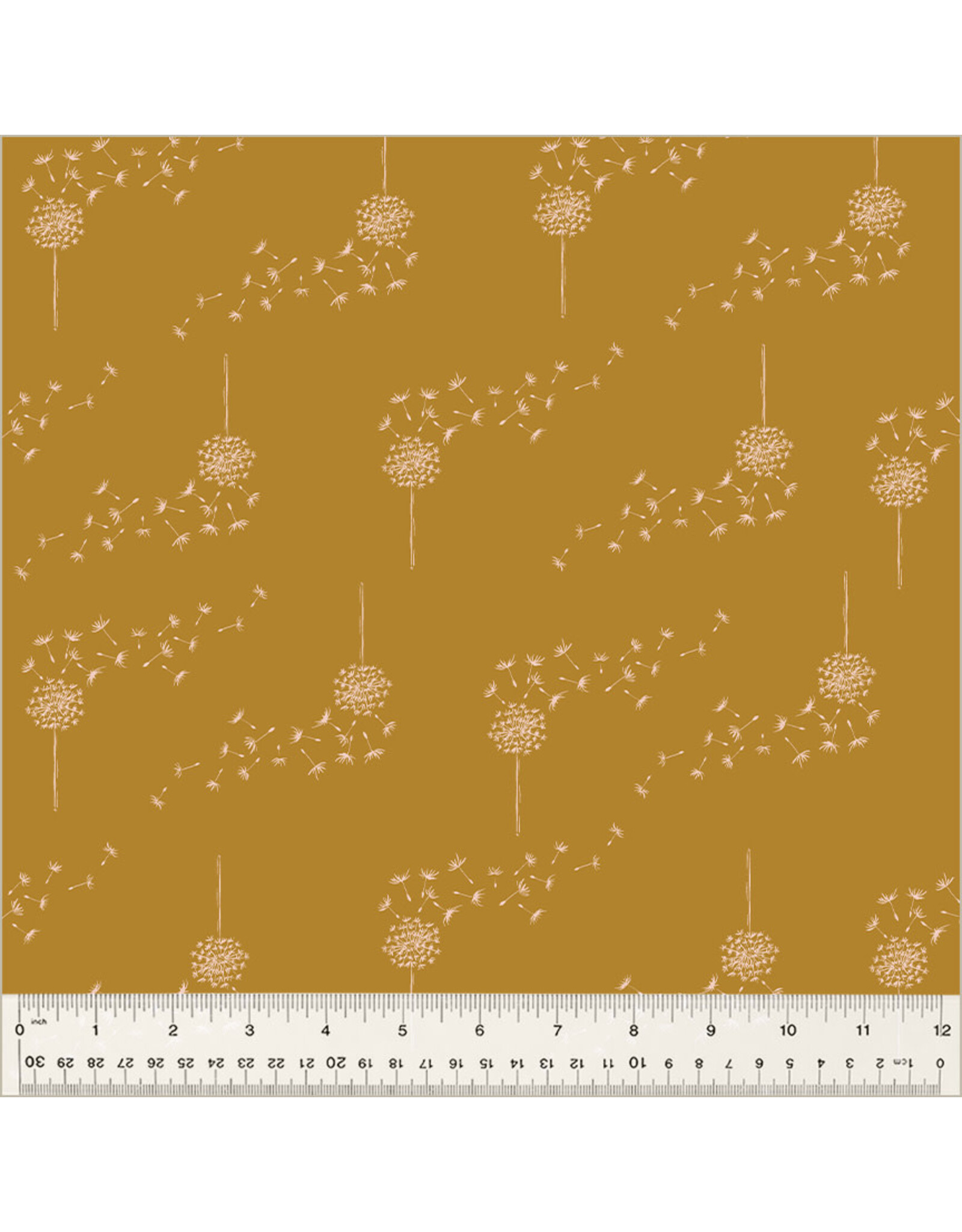 Monaluna Moonlit, Wish in Mustard, Fabric Half-Yards