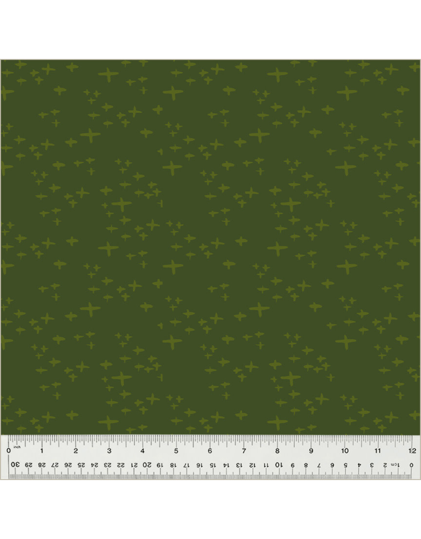 Monaluna Moonlit, Glimmer in Grassy, Fabric Half-Yards