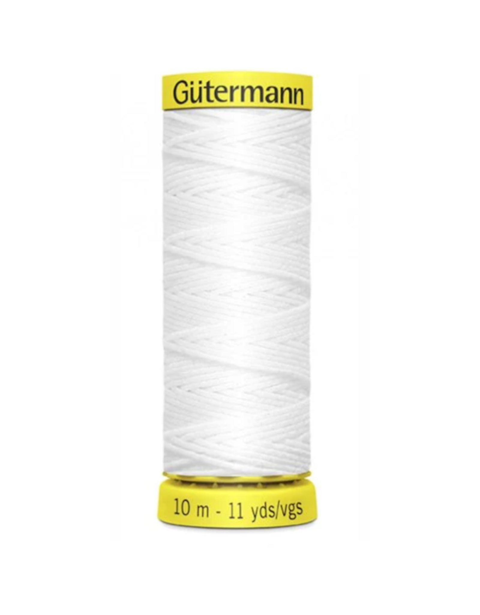Gutermann ON ORDER-Gutermann, Elastic Thread - 10m White
