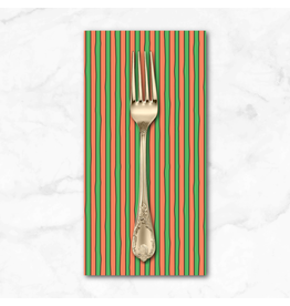 PD's Cloud9 Collection Goodnight Moon, Stripe in Orange and Green, Dinner Napkin
