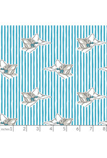 PD's Cloud9 Collection Goodnight Moon, Storytime Stripe in Blue, Dinner Napkin