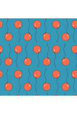 Cloud9 Fabrics Goodnight Moon, Balloon in Blue, Fabric Half-Yards
