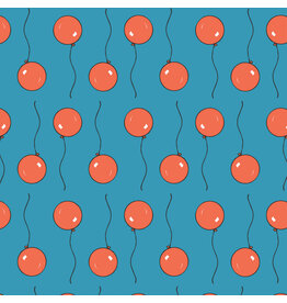 Cloud9 Fabrics Goodnight Moon, Balloon in Blue, Fabric Half-Yards